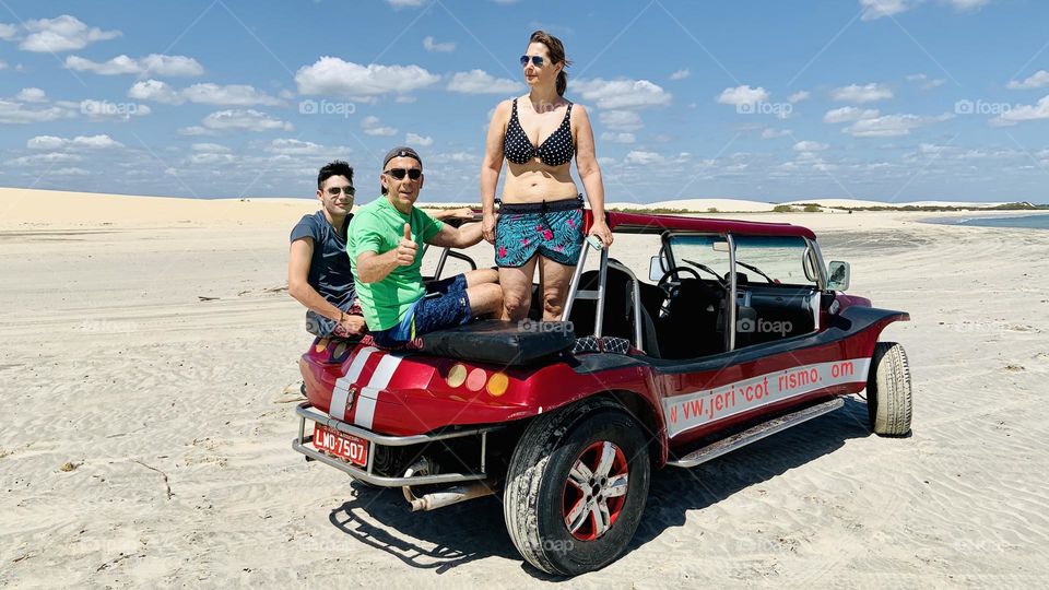 Buggy trip on desert 