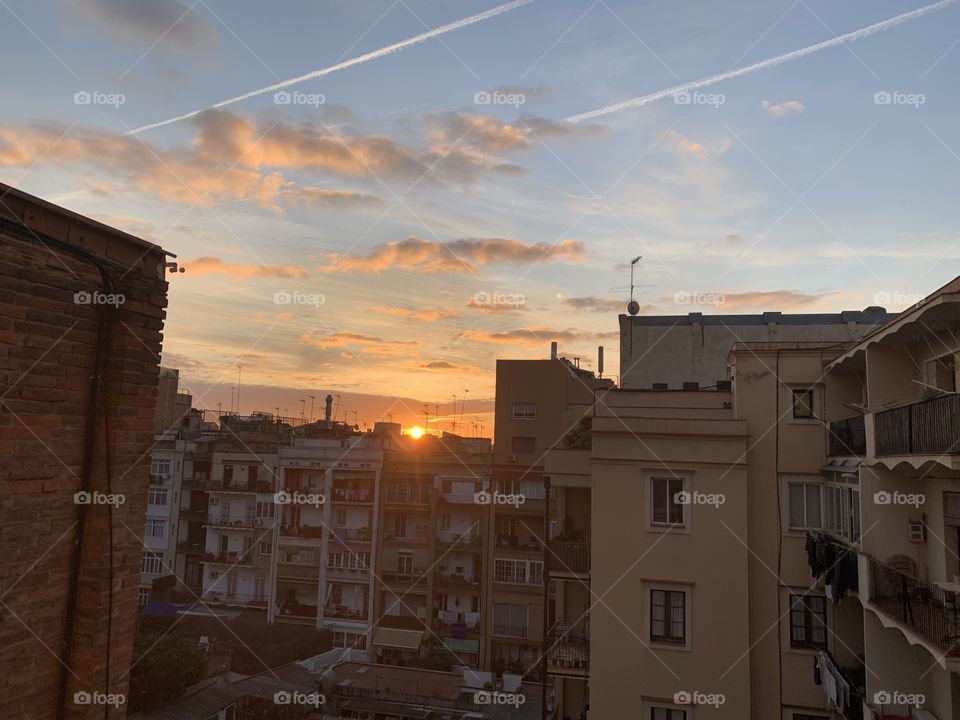Barcelona sunrise