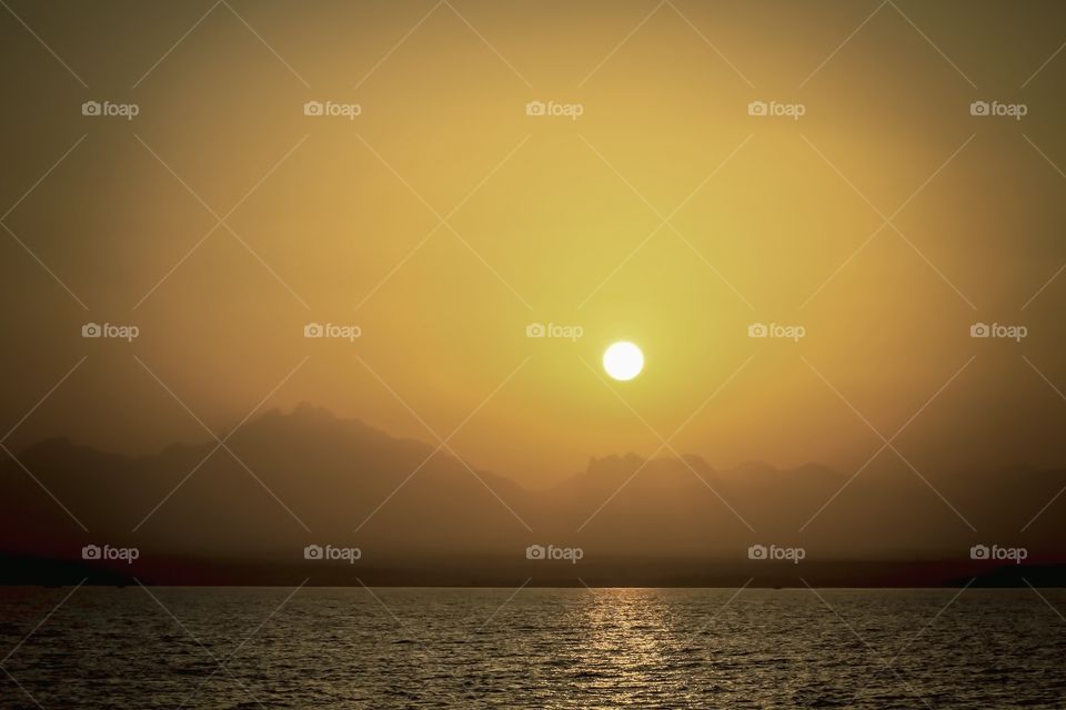 sunset over Hurghada 