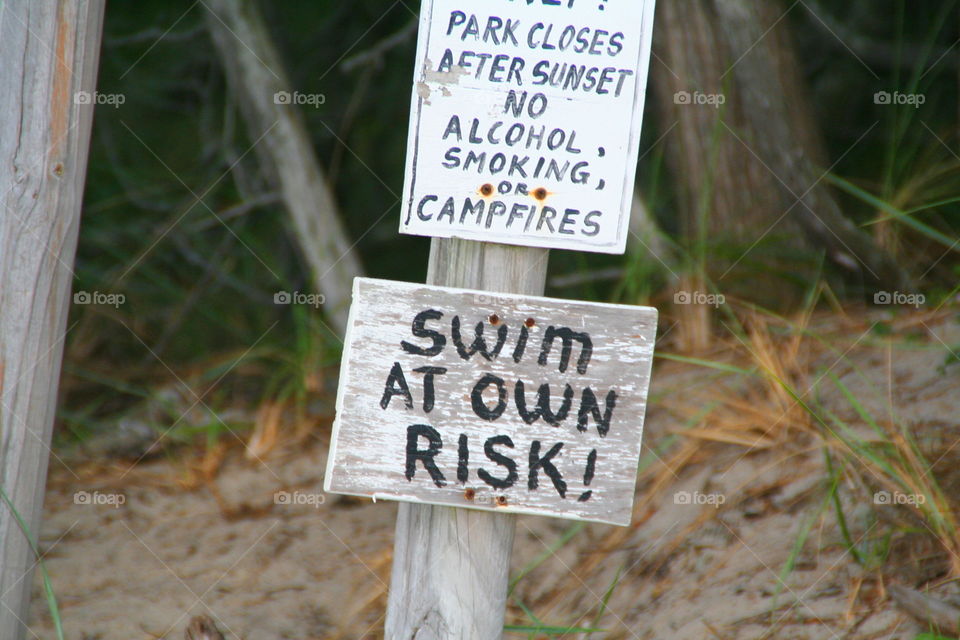 Swim At Own Risk!