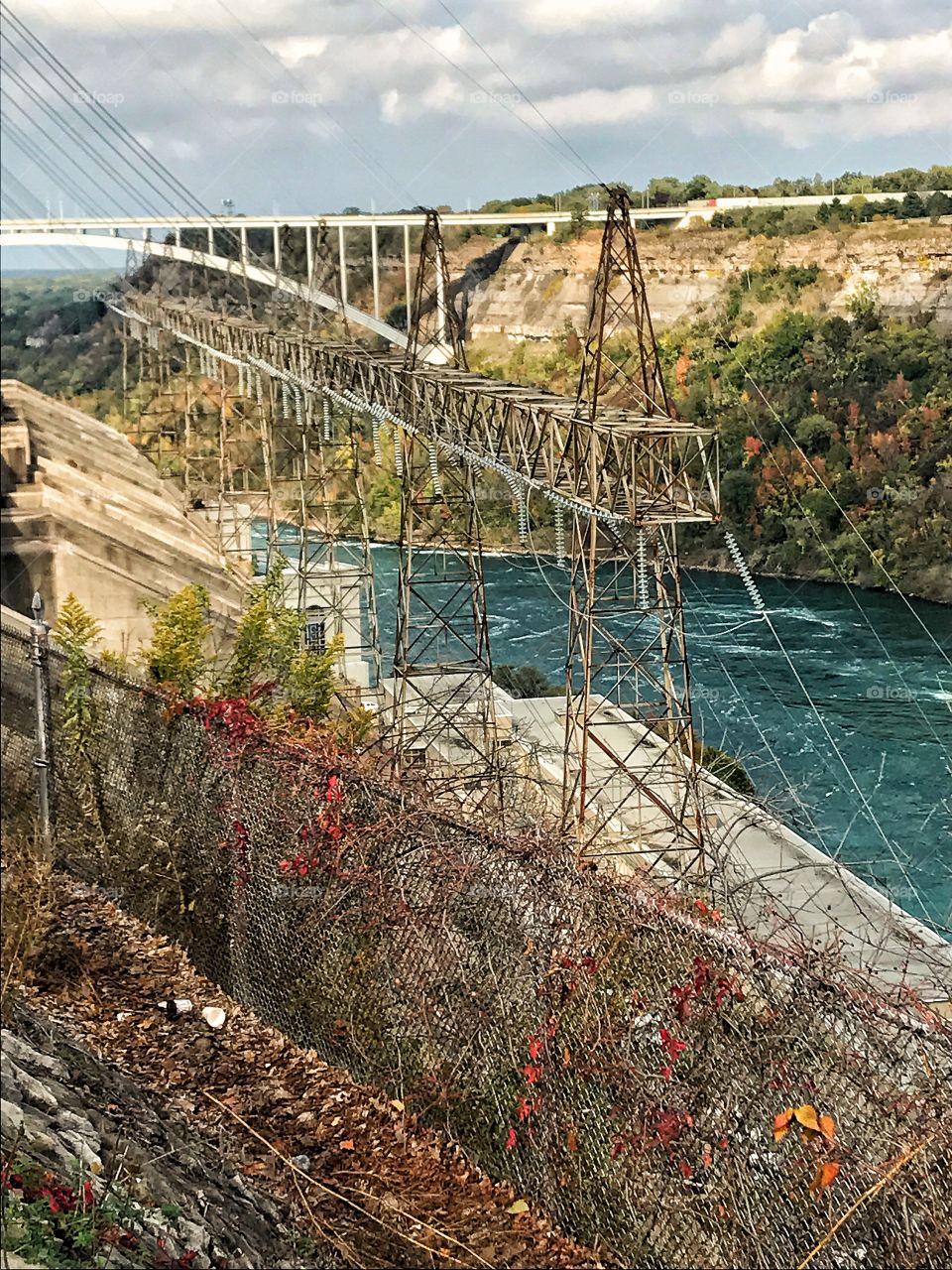 Niagara river electric structures