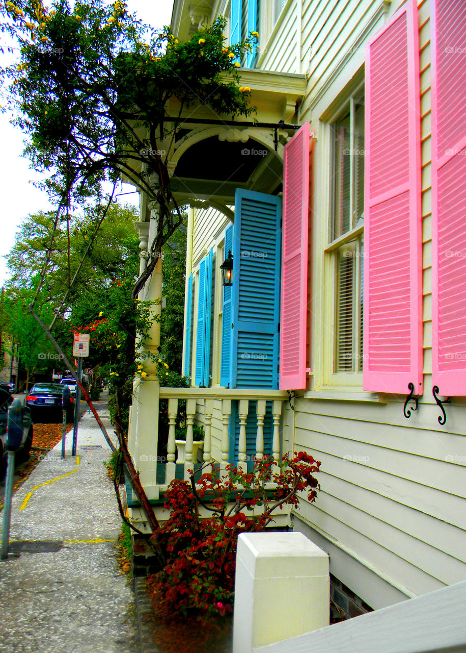 Color Windows. This colorful windows are located in a unique part of the wold, Savannah 