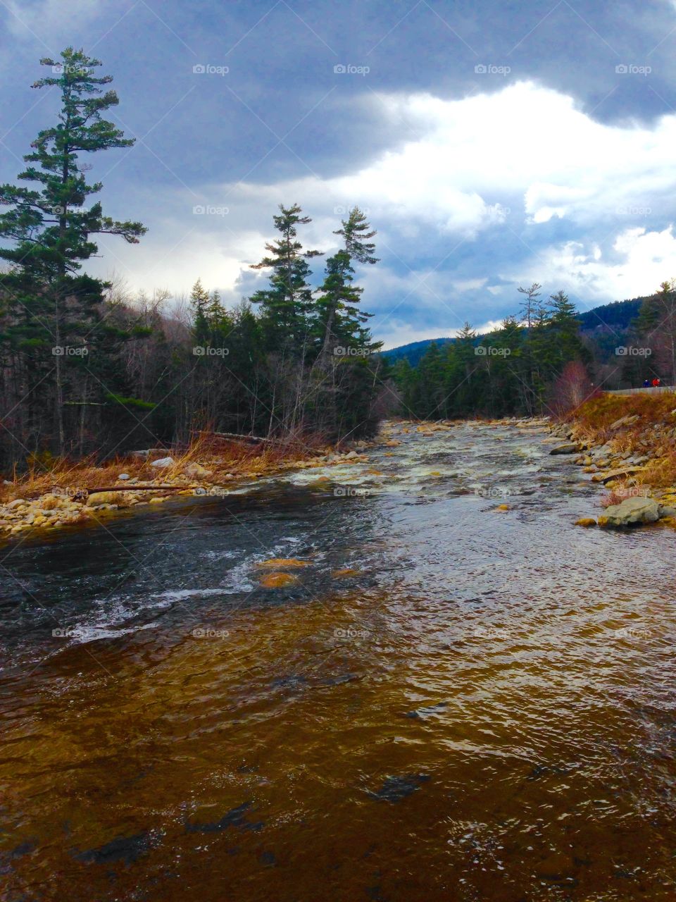 A beautiful River in the White Mountains, New Hampshire 
