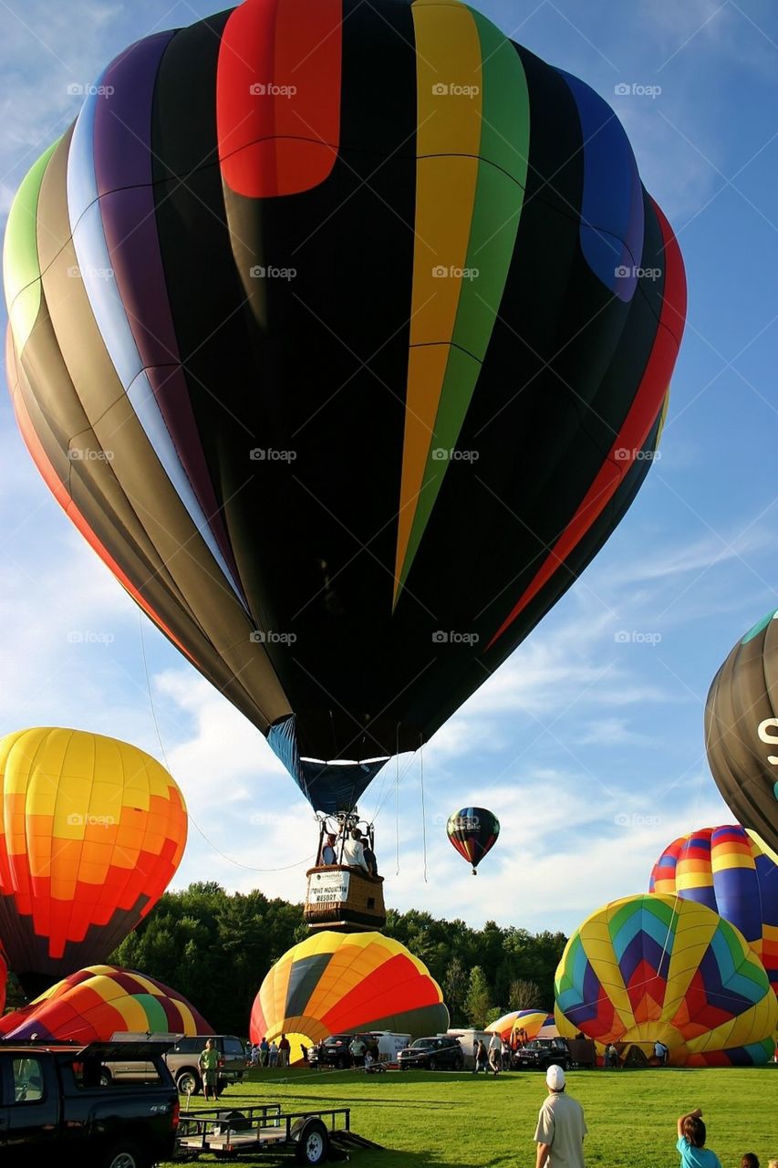 Ready to go. Up, up and away - balloons are all around mission