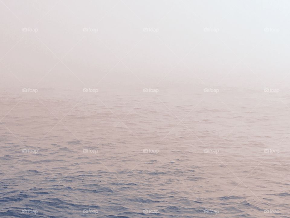 Ocean Gray Fog Gradient Scene