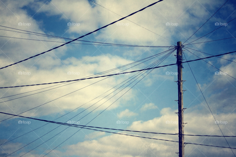 Wire, Electricity, Voltage, Sky, Power