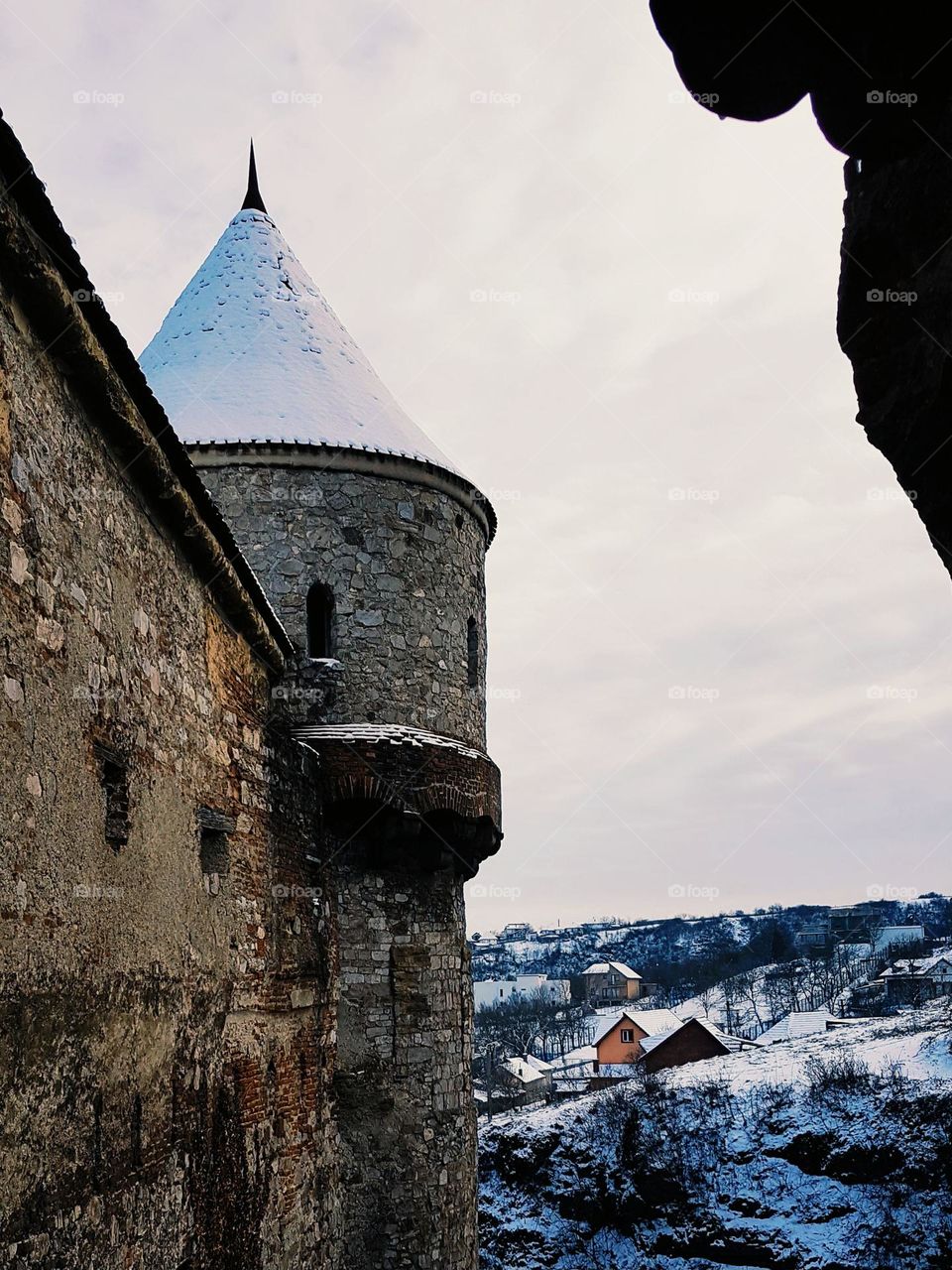 the tower of the Corvini castle