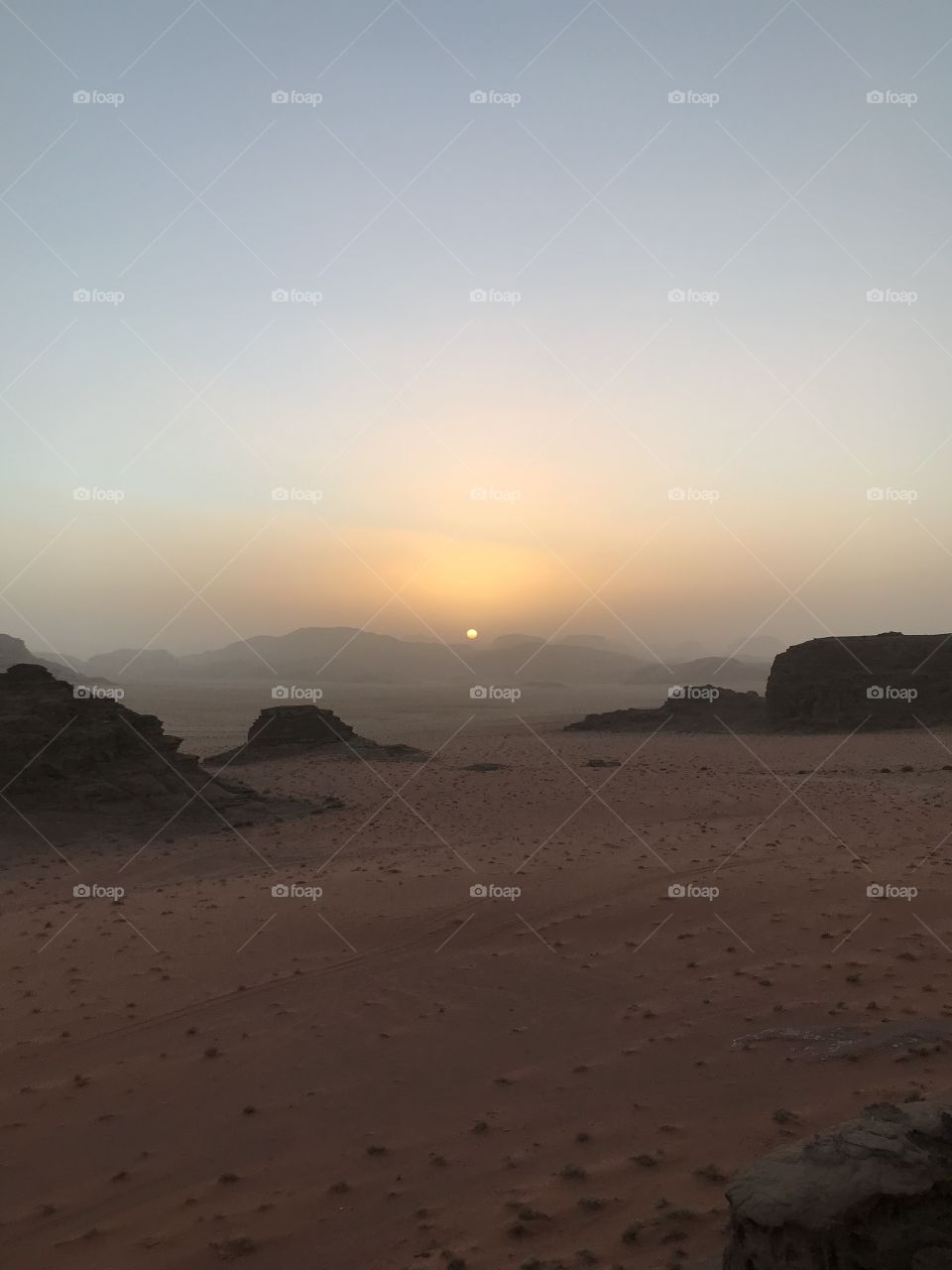 Sunset at Wadi Rum, Jordan 