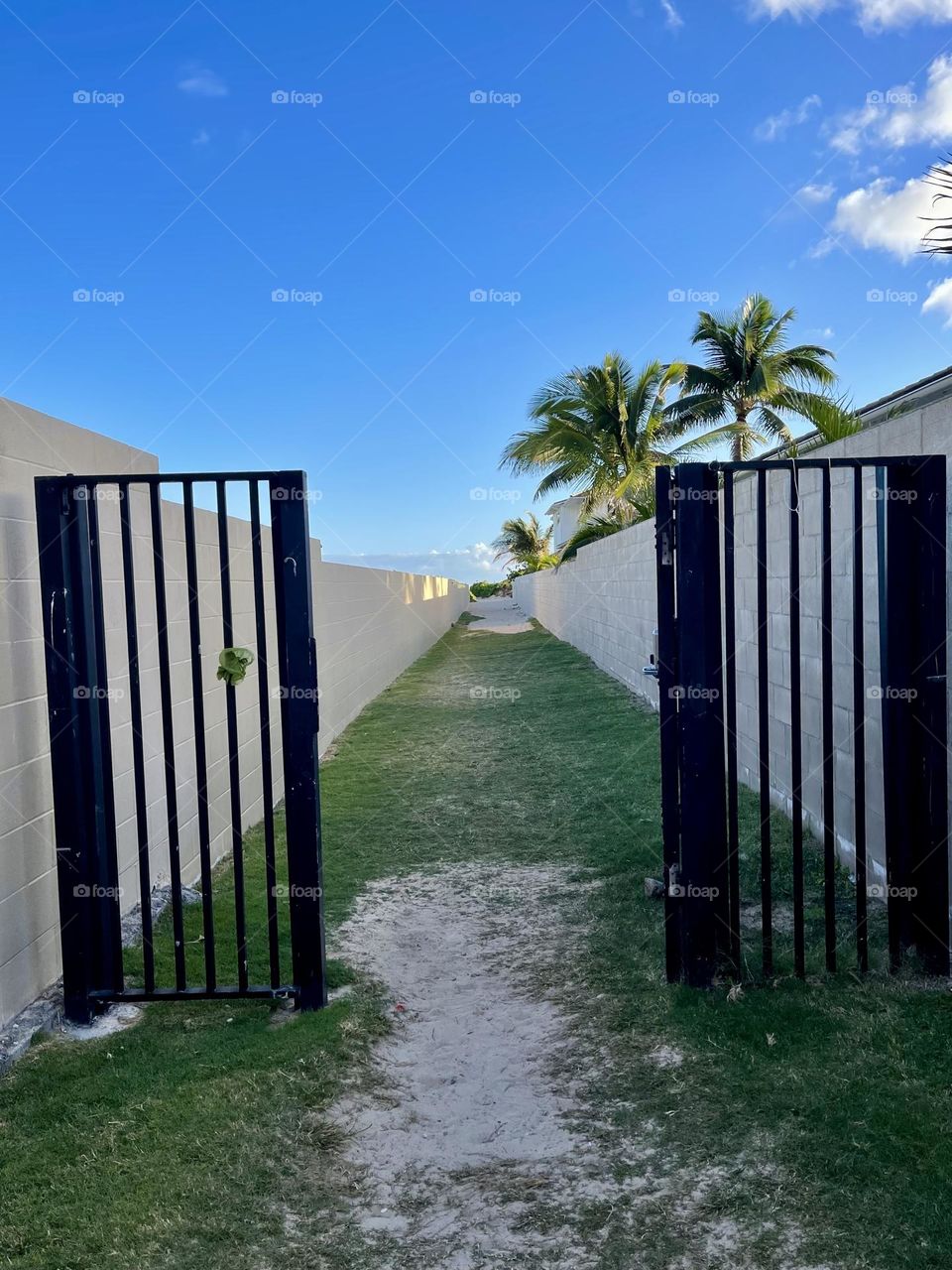 Kailua Beach access-Flags