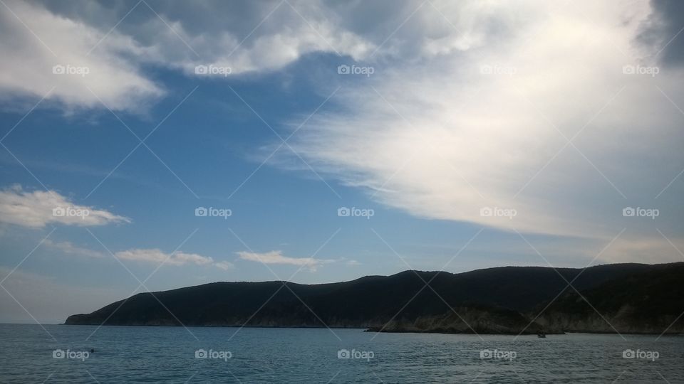 Sunny Kalamitsi beach Greece