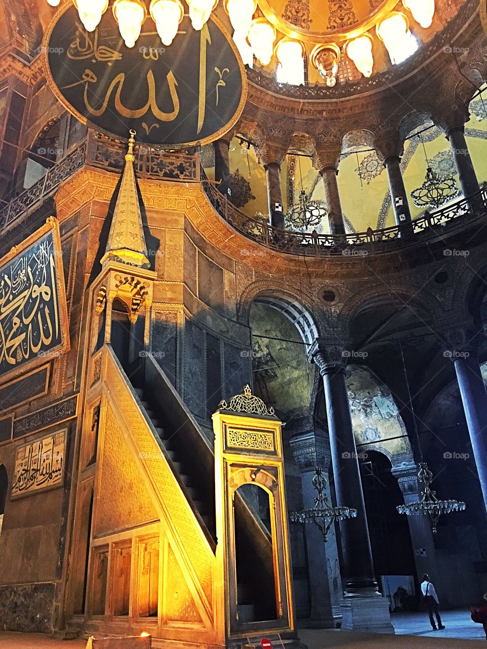 Inside the hagia sophia 