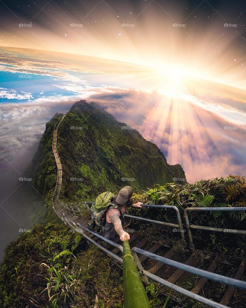 Mountain view Selfie