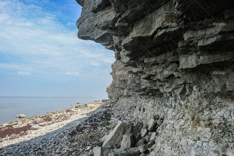 Panga Pank -highest cliff in Saaremaa island, Estonia