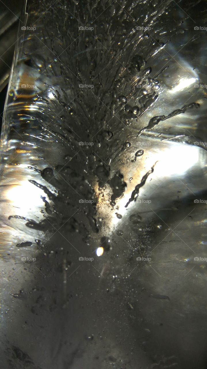 bubbles of ice