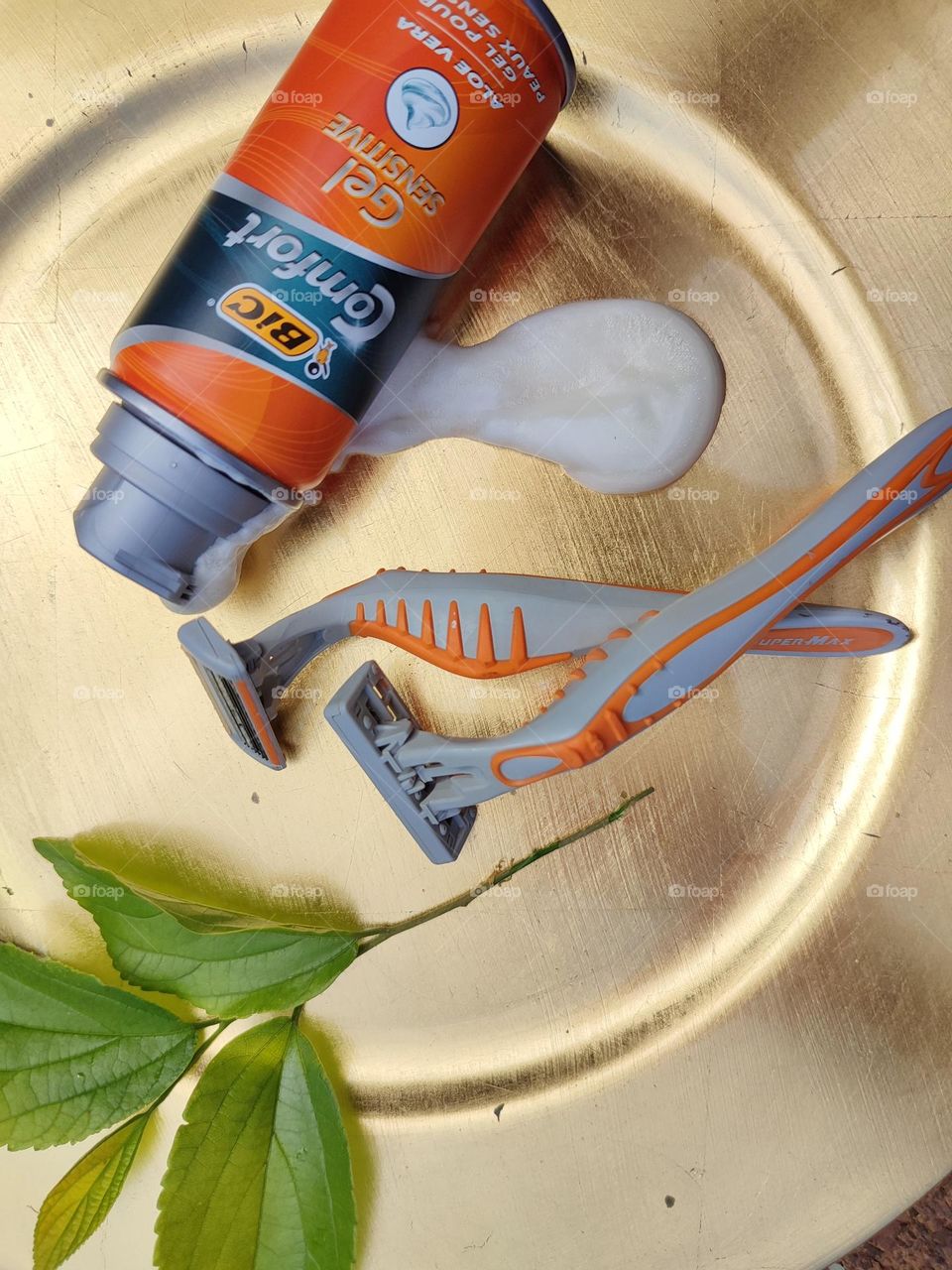 Shaving cream and razors