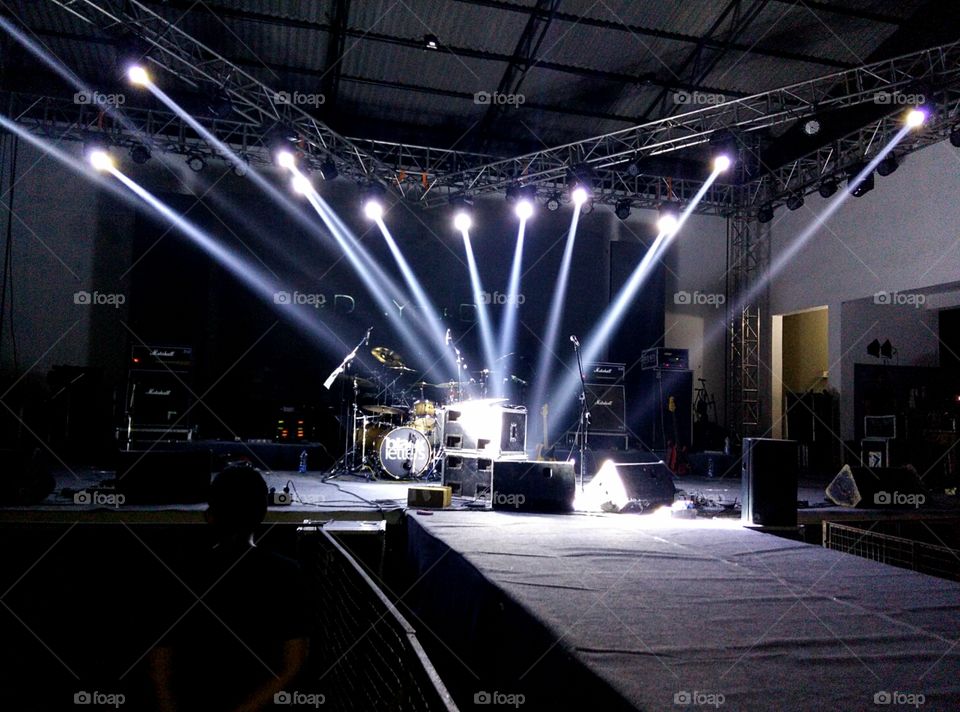 The stage has been set. . Eluveitie performed live on this stage in Calicut, India