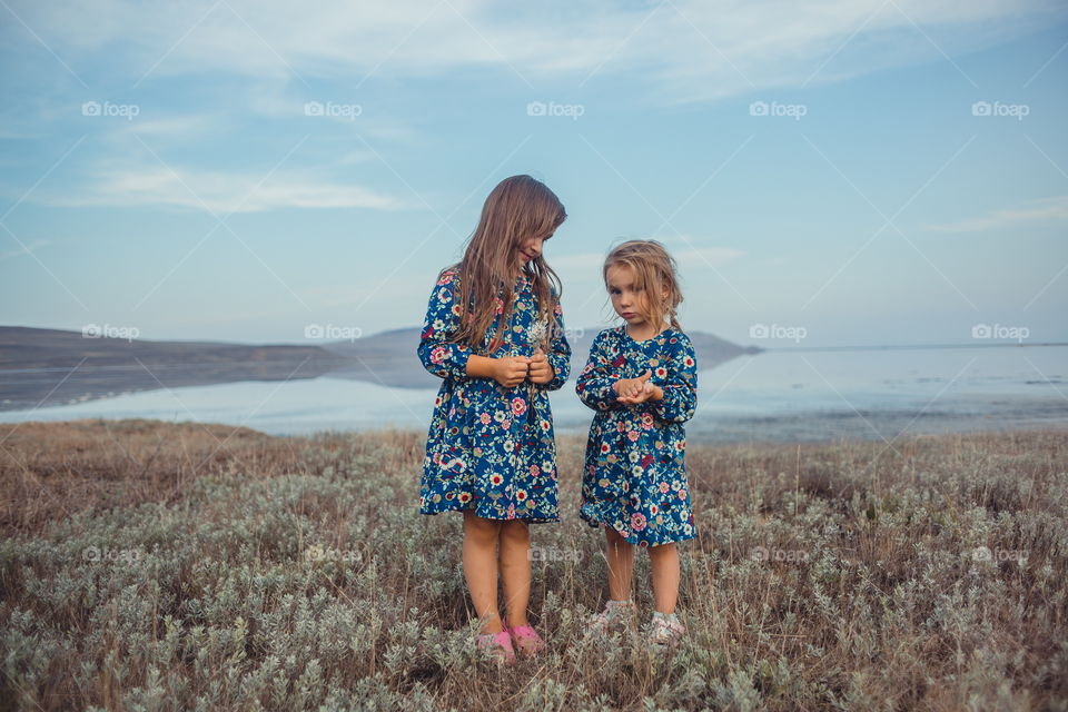 Little sisters near salt lake 