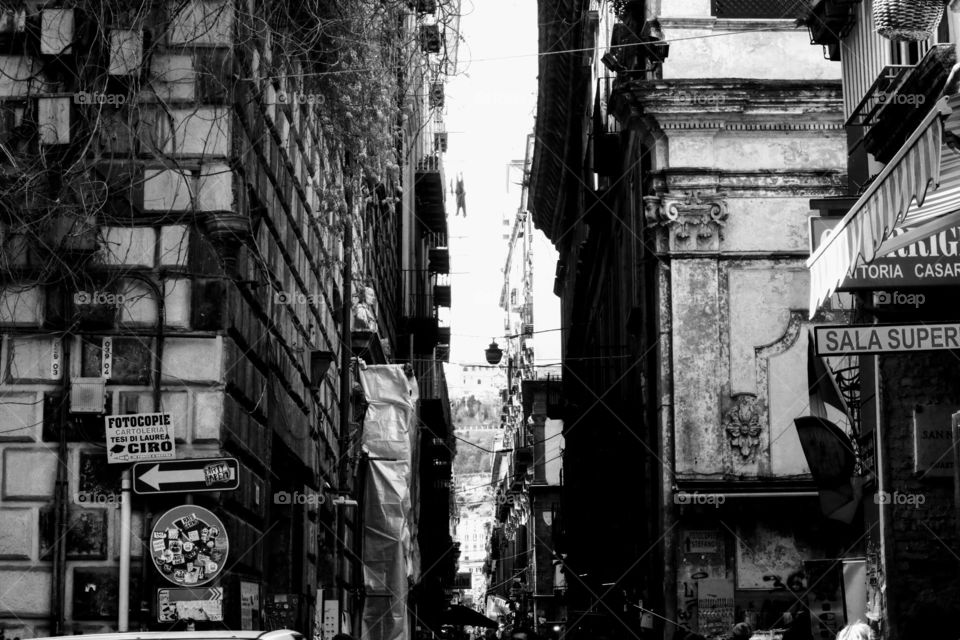 A photo of Naples architecture and buildings.