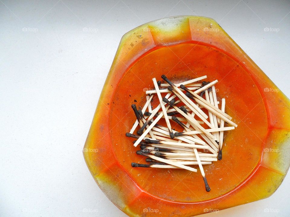 burnt matches