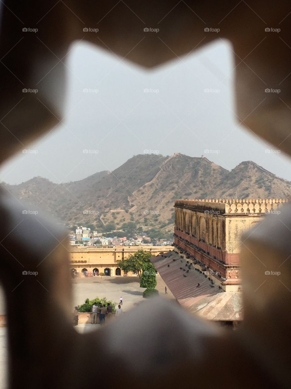 Pin hole view of Fort
