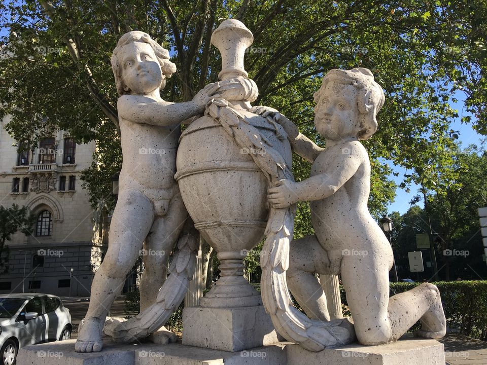 Statues in Madrid 