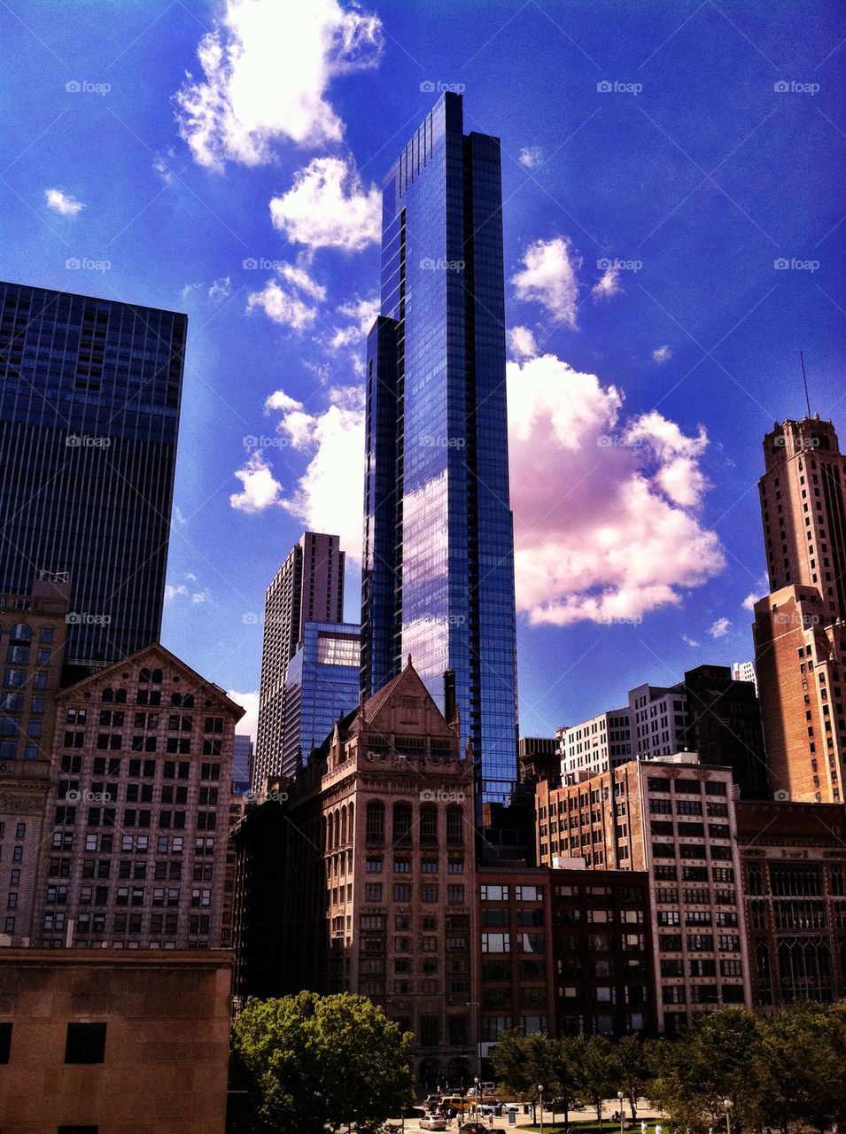 clouds skyscraper beauty chicago by eryng83