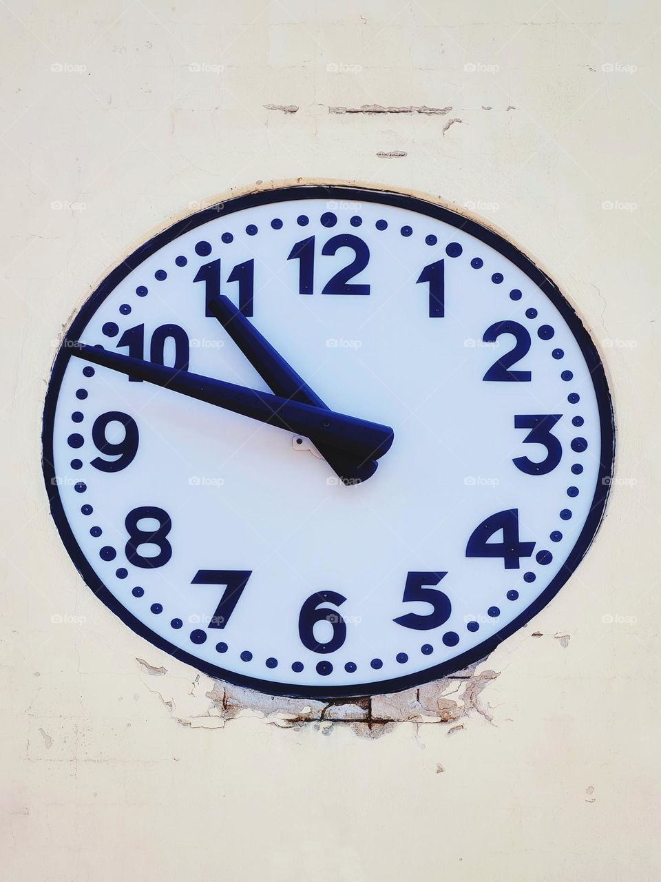 clock of the bell tower of Filetto in Abruzzo