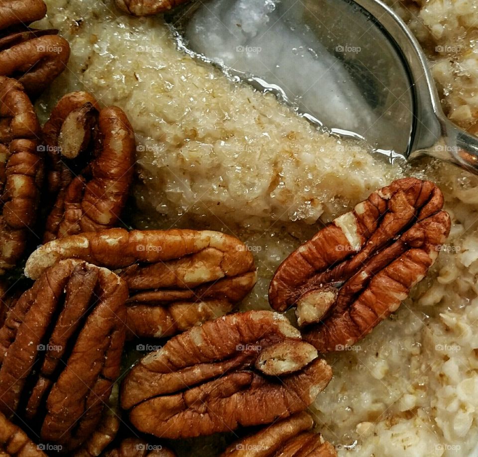 Oatmeal Pecans and Coconut Oil