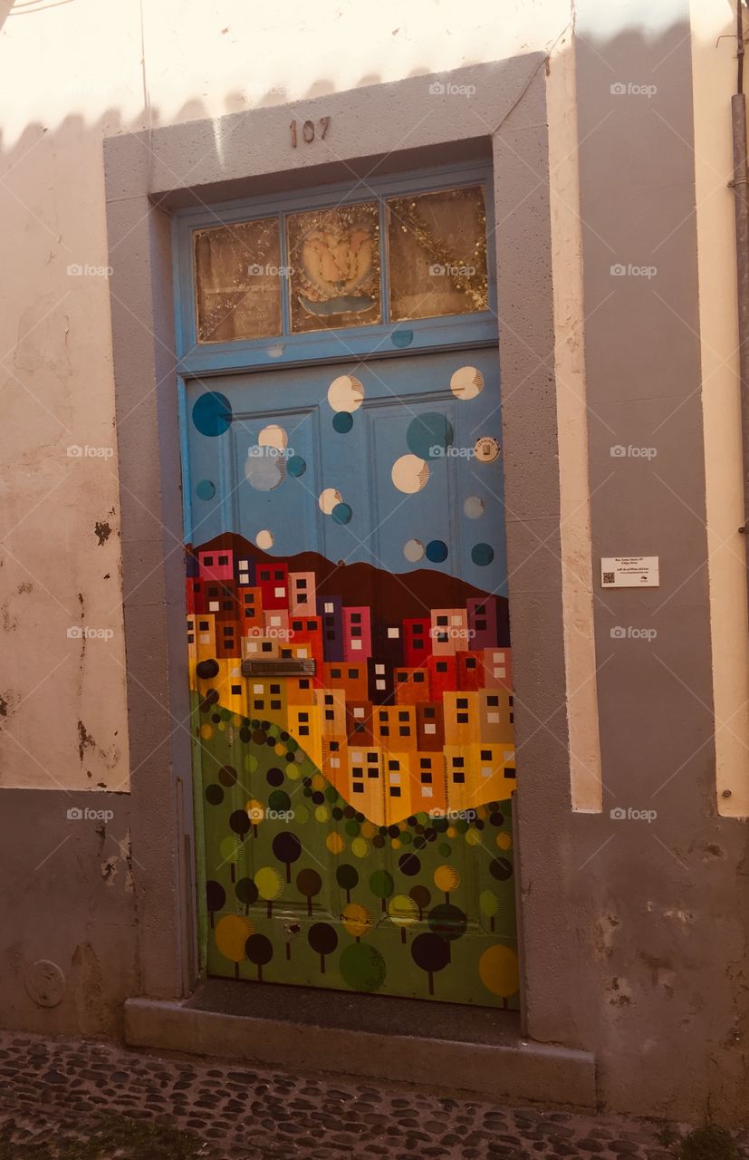 Painted door Funchal old town