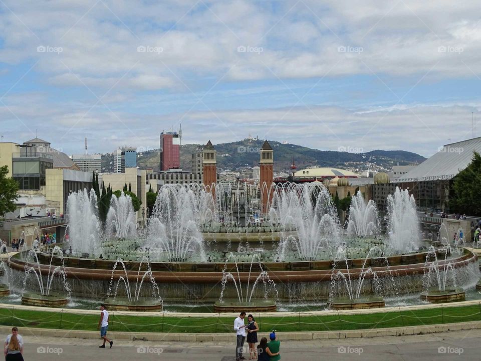 The fountains of Montjuic