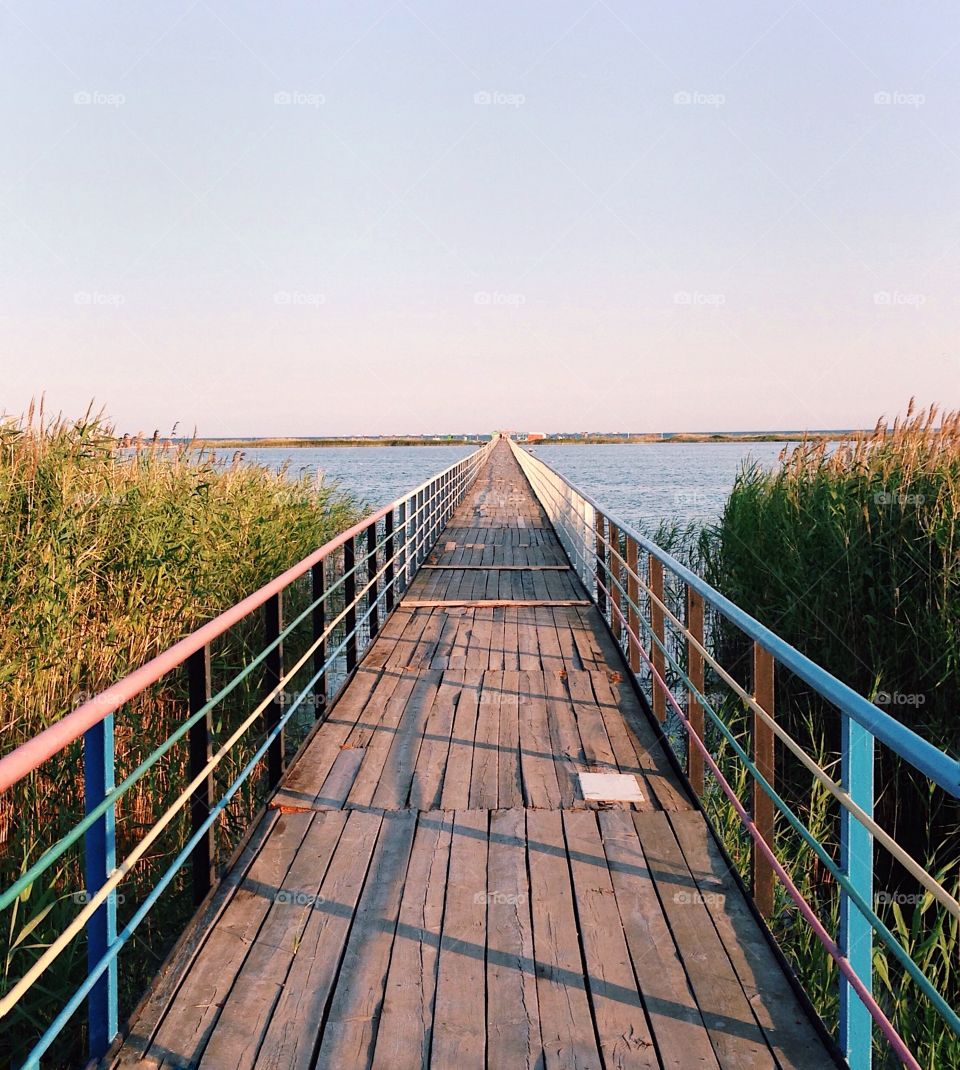 Bridge to sea