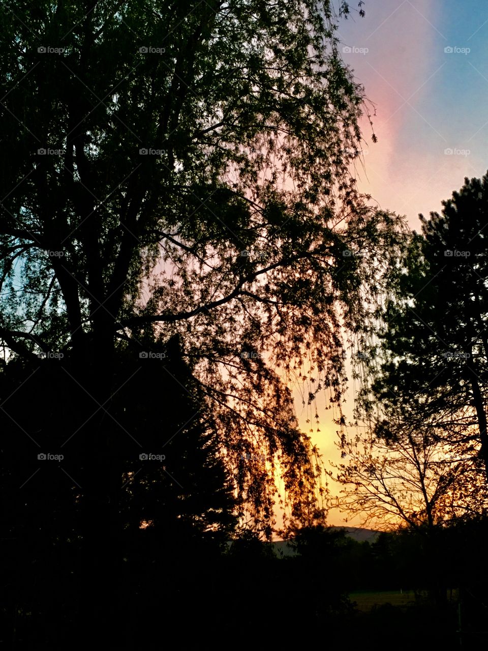 Sunset in Fryeburg Maine 