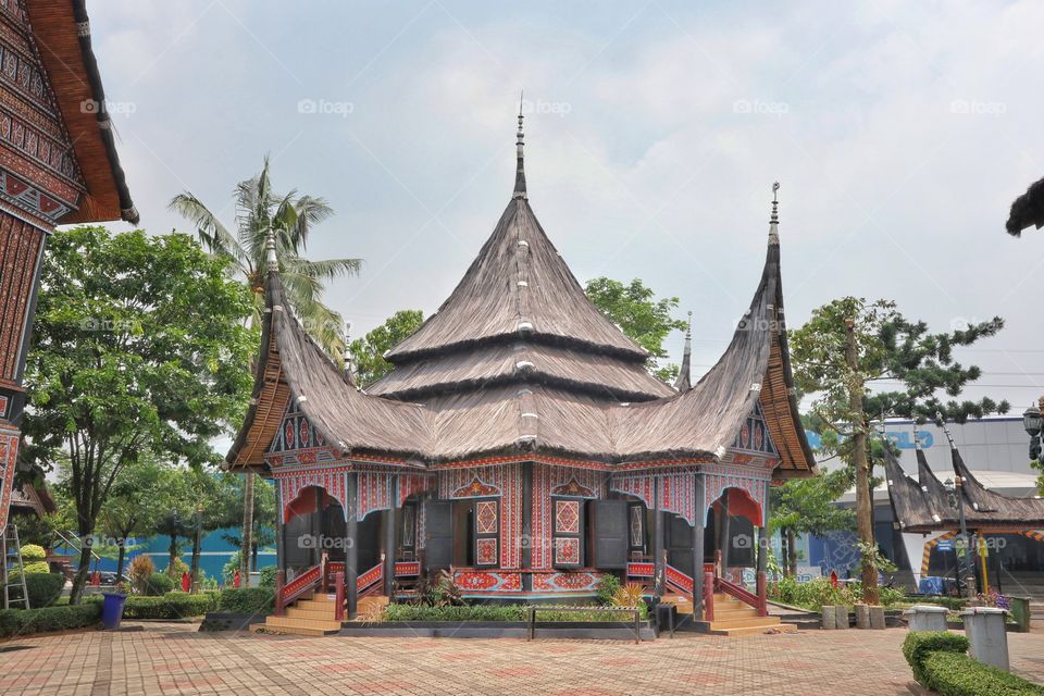 Traditional house of West Sumatra, Indonesia