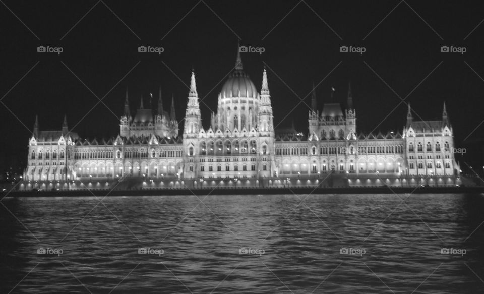Budapest Parliament by Night. Holidays