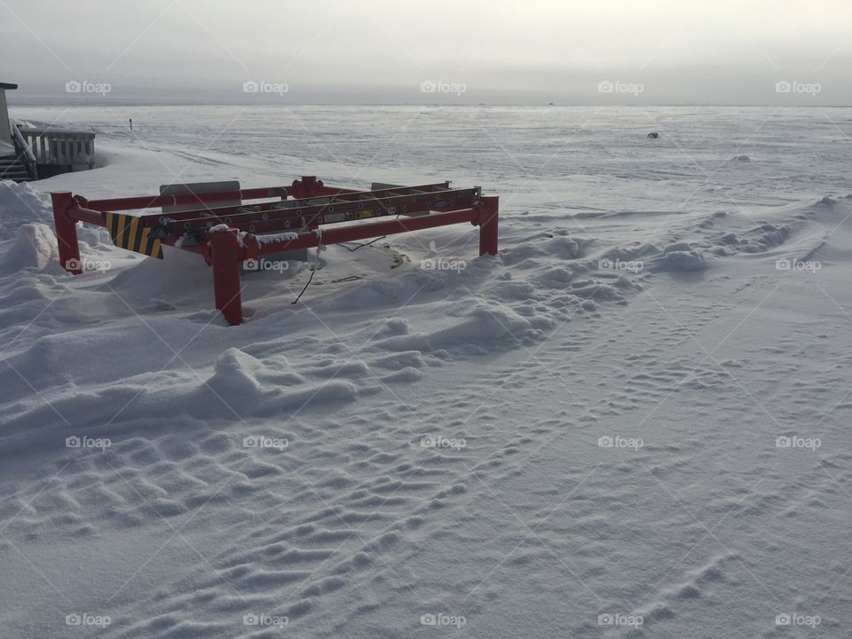 Winter, Snow, Cold, Ocean, Beach