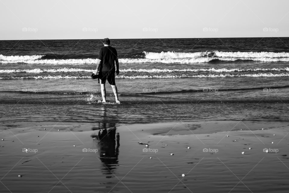 Man at beach