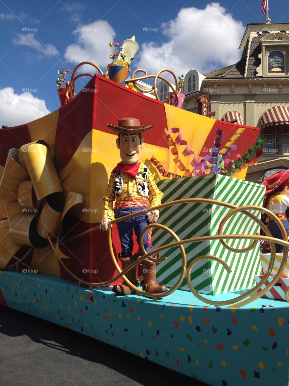 Toy Story . Woody at the Disney Parade