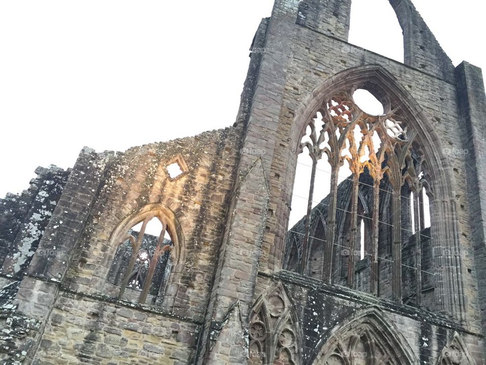 Tintern Abbey ruins. 