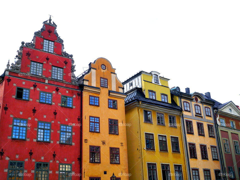 Stockholm old town buildings, sweden
