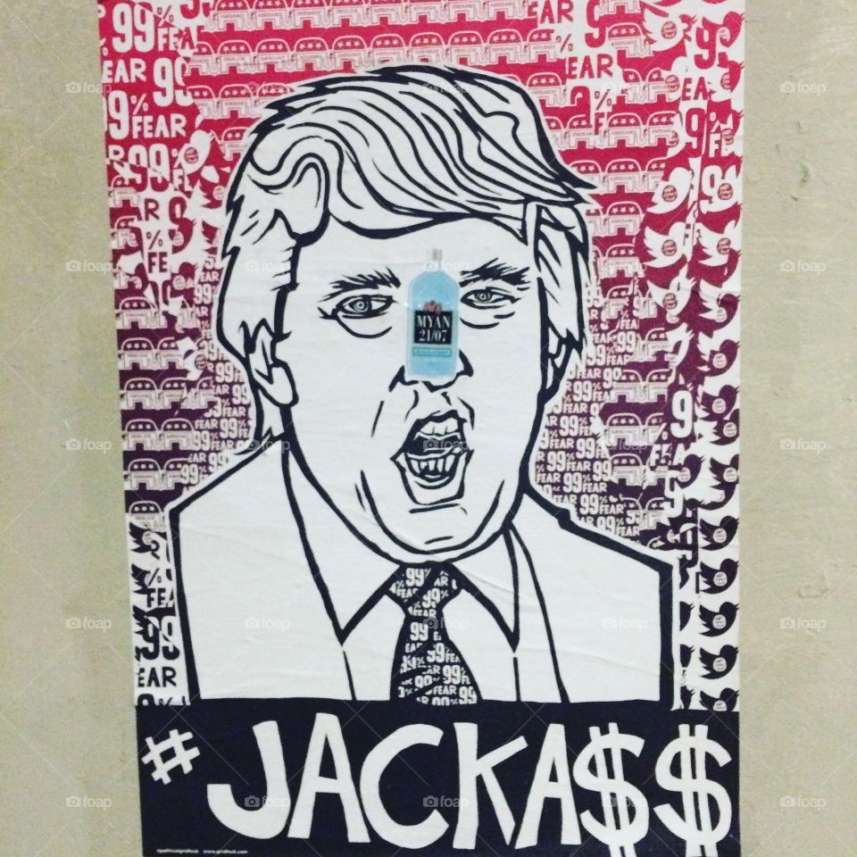 Donald trump jackass poster 