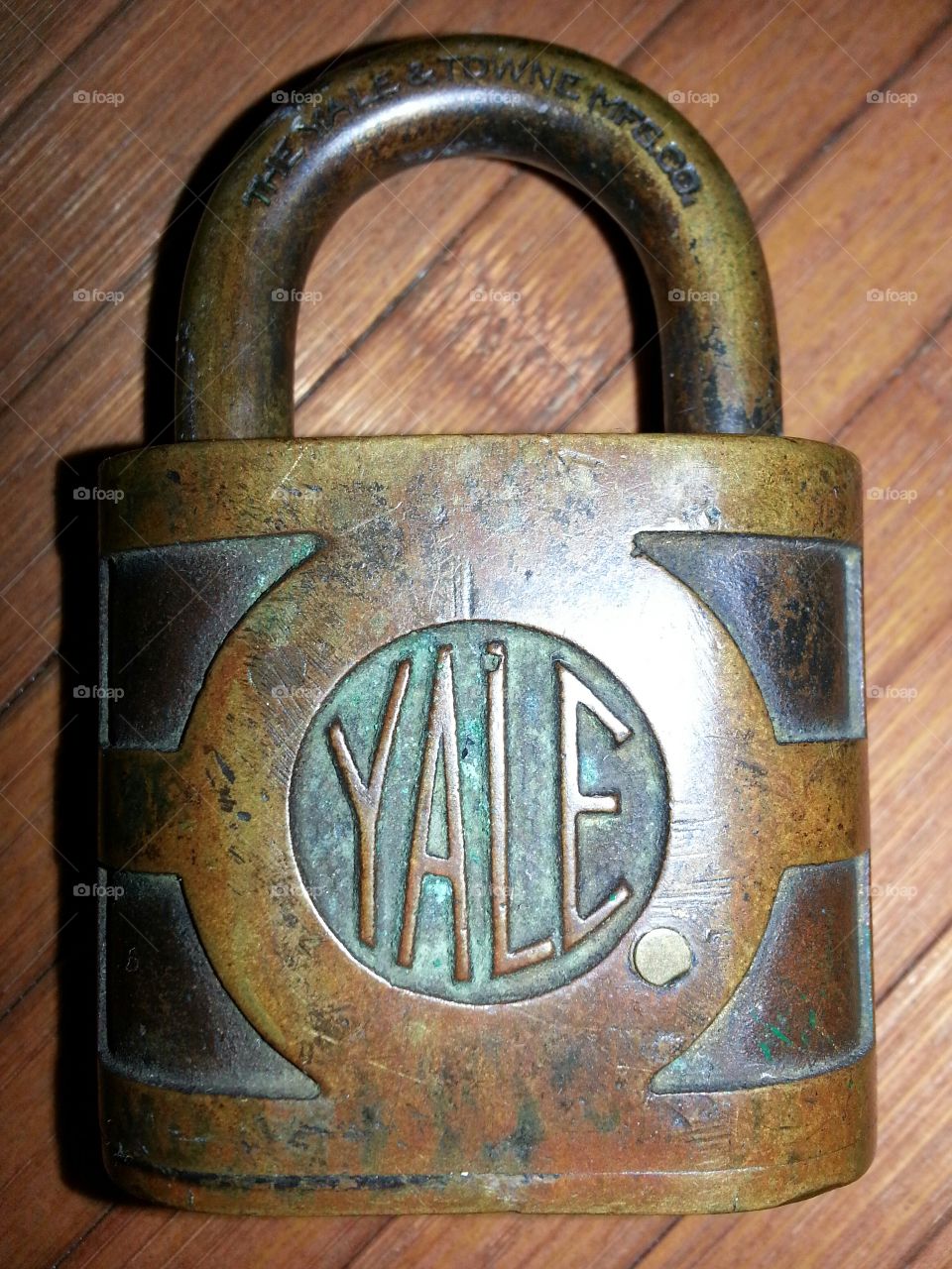 padlock. old Yale padlock