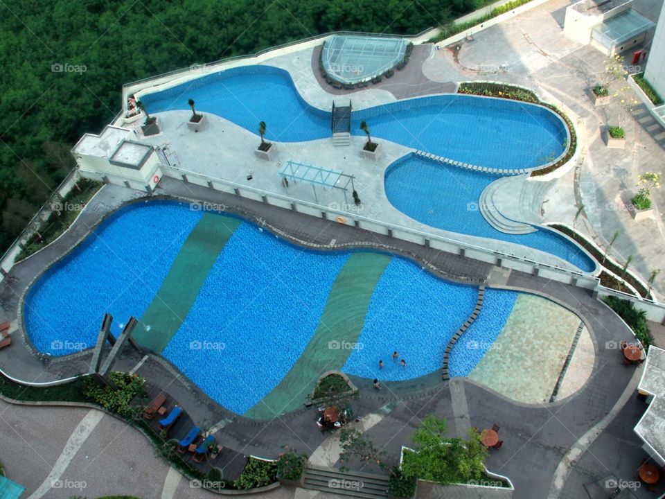 swimming pool, apartment the wave coral sand - Jakarta