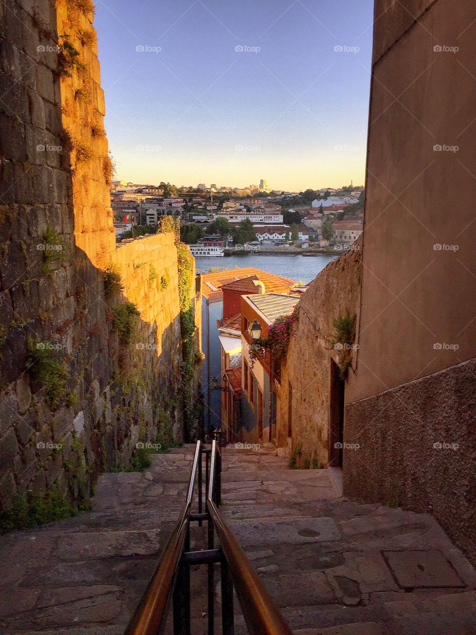 Escadaria de S João novo, porto, Portugal