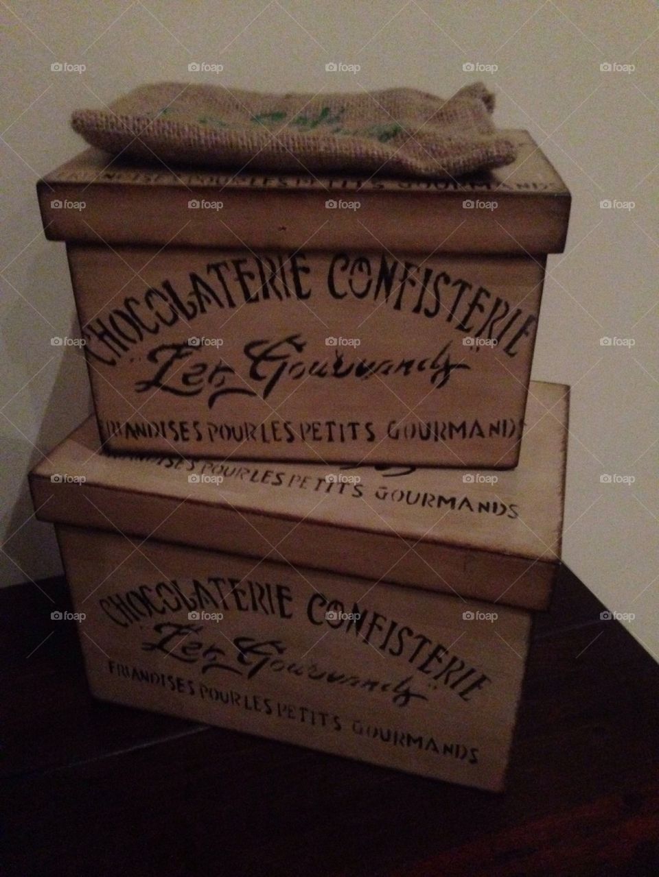 Antique chocolate boxes
