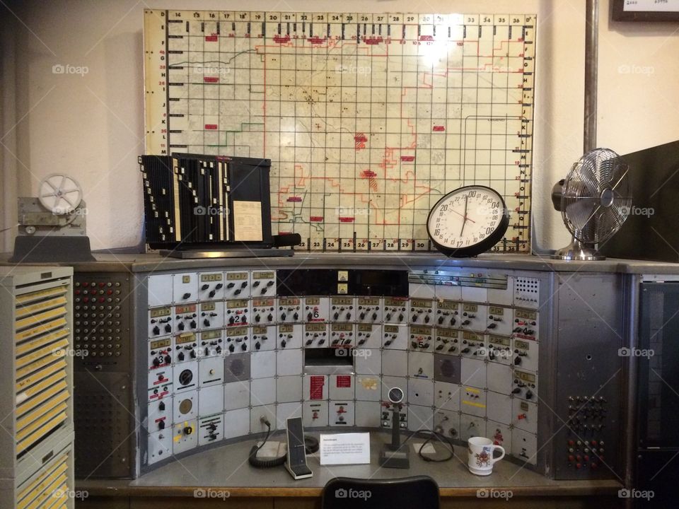 Old switchboard, Denver Firefighters Museum, Colorado