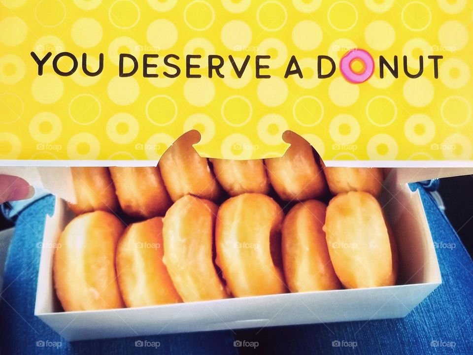 You Deserve a Donut Box full of sweets