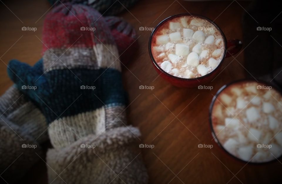 Mittens and Hot Cocoa