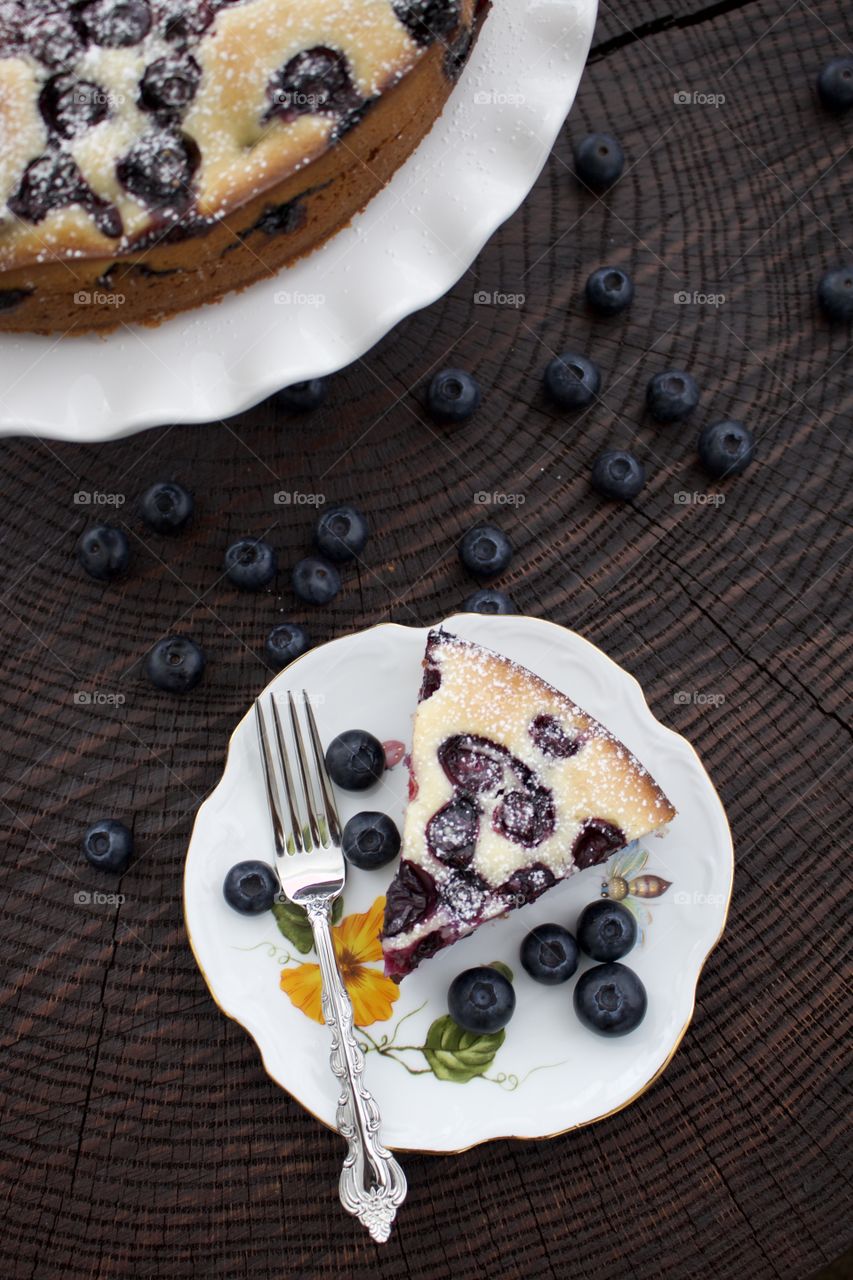 Blueberry lemon cake