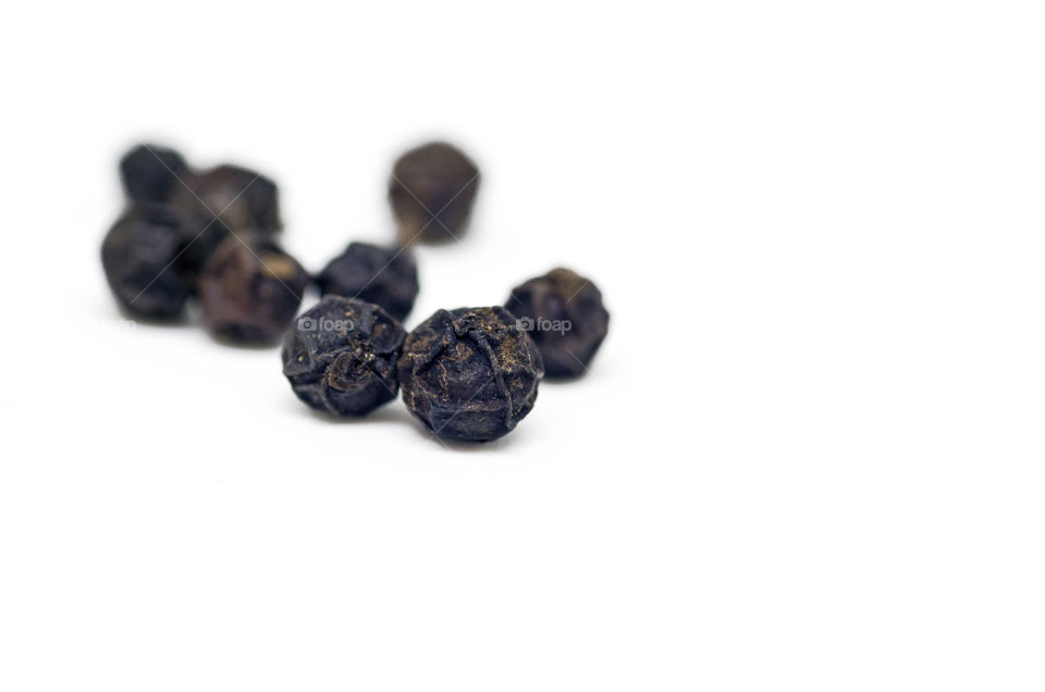 Close-up of black pepper beans