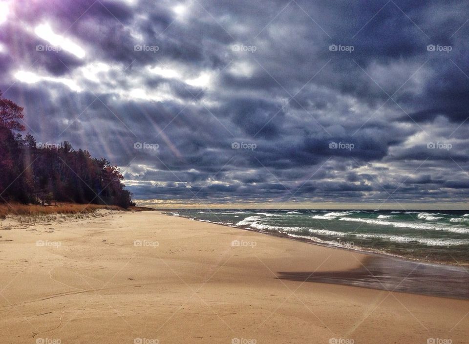 After the storm on the lakeshore